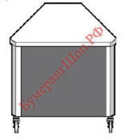 Прилавок угловой Emainox 8EAI 90° - БумерангШоп.РФ - Всё для торговли и общепита