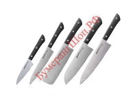 Набор кухонных ножей Samura Harakiri SHR-0250B/K - БумерангШоп.РФ - Всё для торговли и общепита