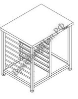 Подставка ПДПп под пароконвектомат 600*600*900 - БумерангШоп.РФ - Всё для торговли и общепита
