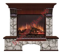 Камин Glenrich Бостон К A23 Карелия красное дерево - БумерангШоп.РФ - Всё для торговли и общепита