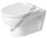 Унитаз подвесной с сиденьем Duravit DuraStyle Basic 45620900A1 (256209+002079) - БумерангШоп.РФ - Всё для торговли и общепита