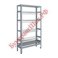 Стеллаж с полками-сушками для посуды Финист (800х300х1800) - БумерангШоп.РФ - Всё для торговли и общепита