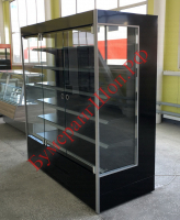 Холодильная горка Ливерпуль ВУ 48GL-1250 (стеклянный фронт) - БумерангШоп.РФ - Всё для торговли и общепита