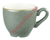 Чашка для эспрессо Churchill Stonecast 100 мл (серая) - БумерангШоп.РФ - Всё для торговли и общепита