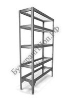 Стеллаж СТР-1,6*6/3+2 (3 полки для тарелки, 2 решётчатые) (э) - БумерангШоп.РФ - Всё для торговли и общепита