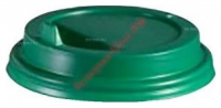 Крышка для стакана Интерпластик-2001 80 мм зелёная с носиком - БумерангШоп.РФ - Всё для торговли и общепита