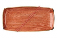 Блюдо прямоугольное Churchill Stonecast 29,5х15 см (красное) - БумерангШоп.РФ - Всё для торговли и общепита