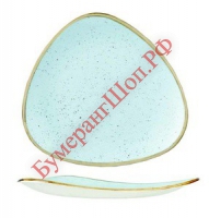 Тарелка десертная треугольная Churchill Stonecast 19,2 см (голубая) - БумерангШоп.РФ - Всё для торговли и общепита