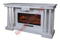 Камин Glenrich Рояль Delux P 87 белый - БумерангШоп.РФ - Всё для торговли и общепита