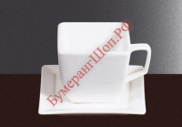 Чашка чайная квадратная Fairway 150 мл (фарфор, без блюдца) - БумерангШоп.РФ - Всё для торговли и общепита