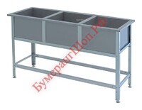 Ванна моечная VIATTO ВСМ-3/430-Н-ЮТ - БумерангШоп.РФ - Всё для торговли и общепита