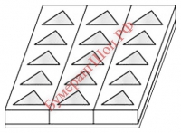Форма для пирожных Martellato MONOP. B004 Треугольник - БумерангШоп.РФ - Всё для торговли и общепита