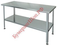Стол разделочно-производственный без бортов СРП-0-0,6/1,5-П - БумерангШоп.РФ - Всё для торговли и общепита