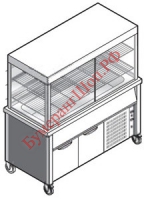 Прилавок-витрина для холодных блюд Emainox VTRVVR 23 - БумерангШоп.РФ - Всё для торговли и общепита