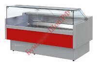 Витрина холодильная Golfstream Двина QV 250 ВС красная - БумерангШоп.РФ - Всё для торговли и общепита