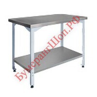 Стол производственный Финист СПБ (1200х500х860) полка окраш. - БумерангШоп.РФ - Всё для торговли и общепита