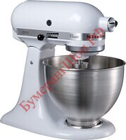 Миксер планетарный Kitchen Aid 5K45SSEWH - БумерангШоп.РФ - Всё для торговли и общепита