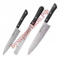 Набор кухонных ножей Samura Harakiri SHR-0230B/K - БумерангШоп.РФ - Всё для торговли и общепита
