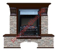 Камин Glenrich Бостон К Fobos BL ГЦ дуб 46 - БумерангШоп.РФ - Всё для торговли и общепита