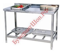 Стол производственный ТММ СРНР-2/600/600 - БумерангШоп.РФ - Всё для торговли и общепита