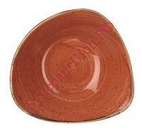 Тарелка десертная треугольная Churchill Stonecast 19,2 см (красная) - БумерангШоп.РФ - Всё для торговли и общепита