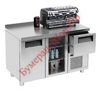 Стол холодильный для кофемашин Carboma T57 M3-1-G 0430-1(2)9 (BAR-360С) - БумерангШоп.РФ - Всё для торговли и общепита