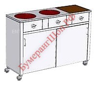 Плита комбинированная Heidebrenner ETK-I-FW 742328 - БумерангШоп.РФ - Всё для торговли и общепита