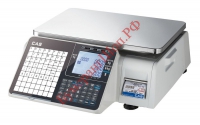 Торговые весы с печатью этикеток CAS CL3000J-15B TCP-IP (платформа 380х250 мм) - БумерангШоп.РФ - Всё для торговли и общепита