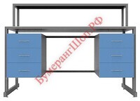 Стол лабораторный с керамикой Мед Мебель СЛк 21.006 с РУ - БумерангШоп.РФ - Всё для торговли и общепита